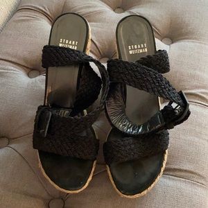 Stuart Weitzman black wedges